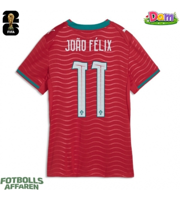Portugal Joao Felix #11 Hemmatröja Kvinnor VM 2026 Kortärmad